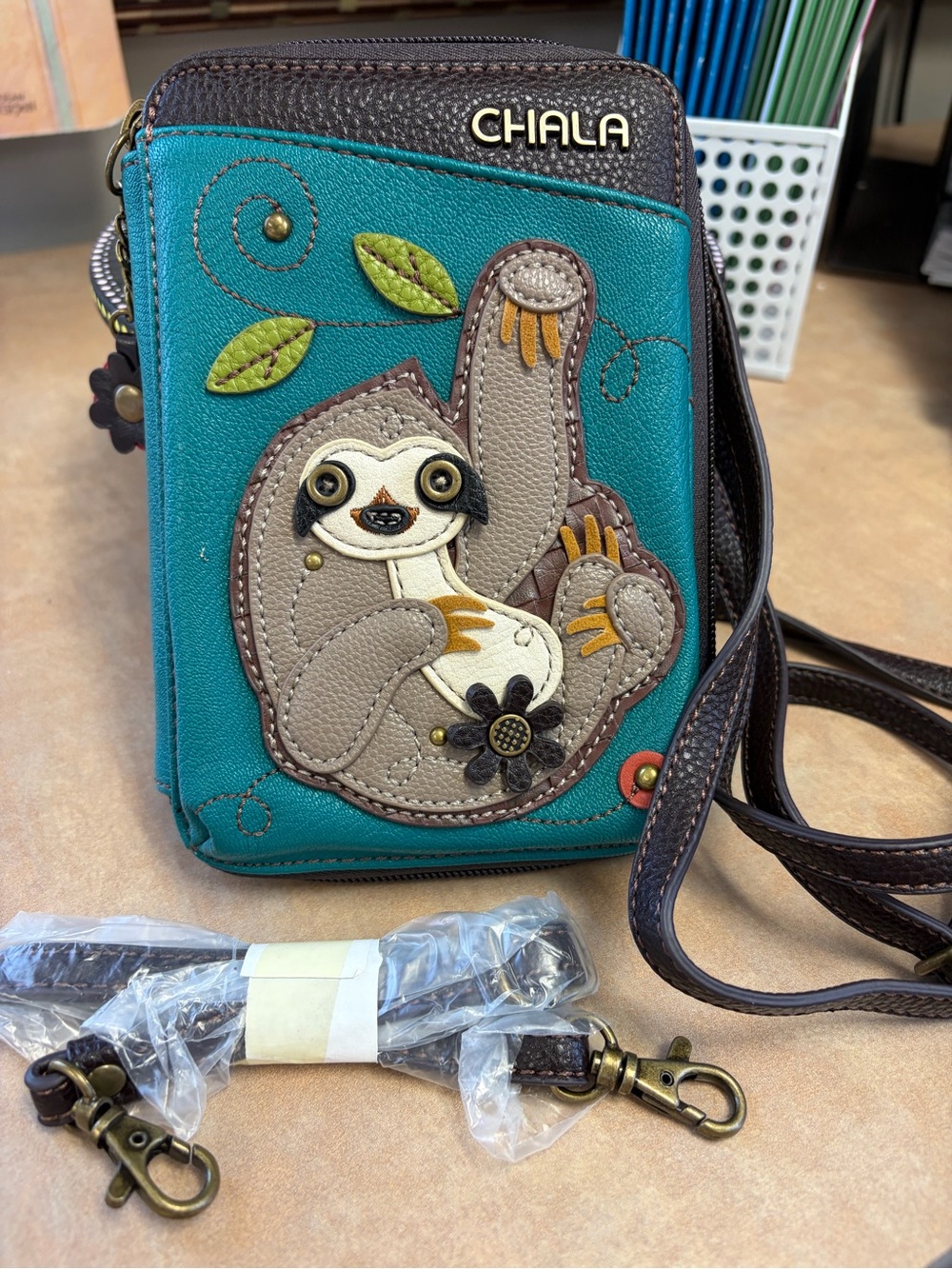 Chala Sloth Crossbody Bag EUC Extra Strap Included!